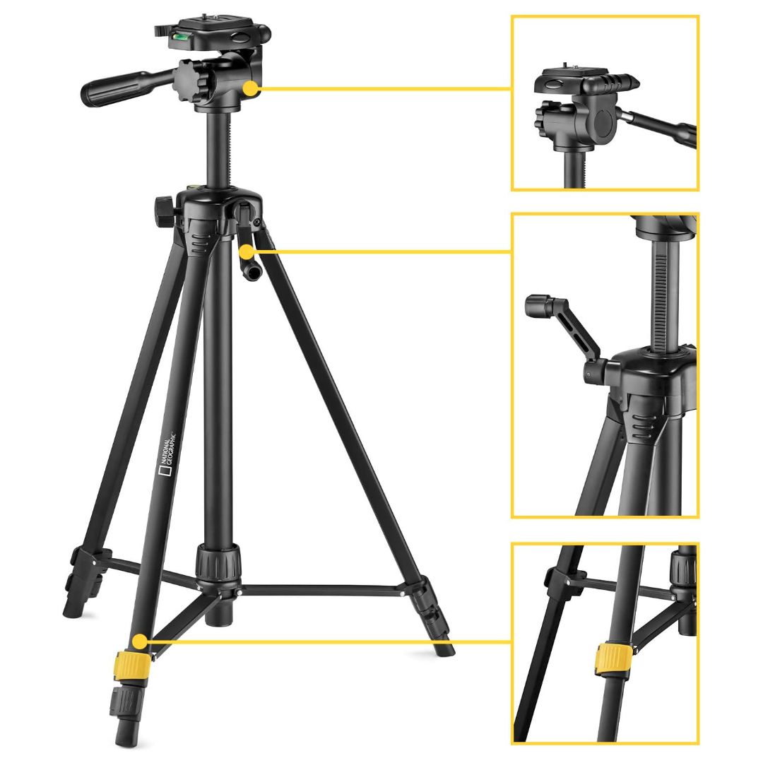Kata National Geographic stativ 3-Way Head Tripod M NGPH000 - 4